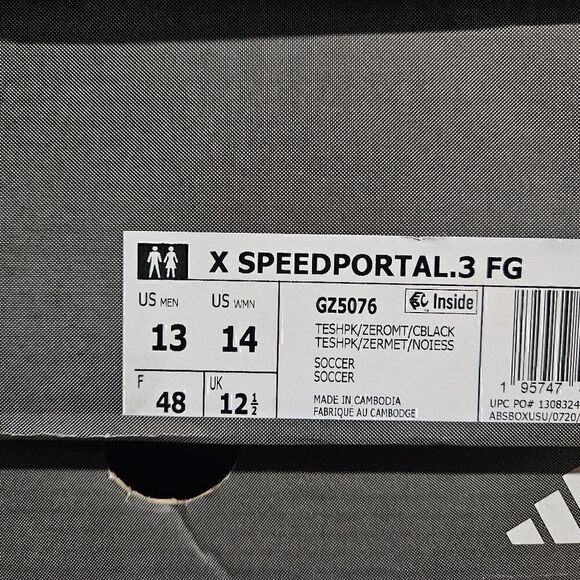 Adidas X Speedportal.3 FG Pink Black Soccer Cleats Shoe Mens GZ5076 - Picture 14 of 14